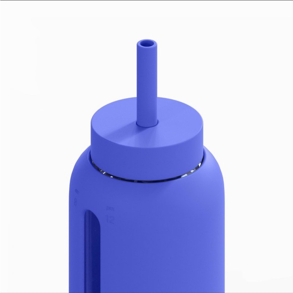 Bink Blue Silicone Straw Water Bottle 27 oz - Picture 2 of 4